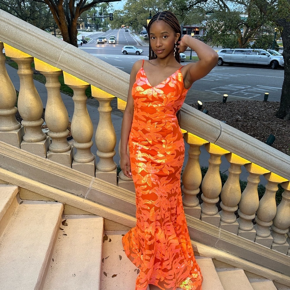 Orange Prom Dress